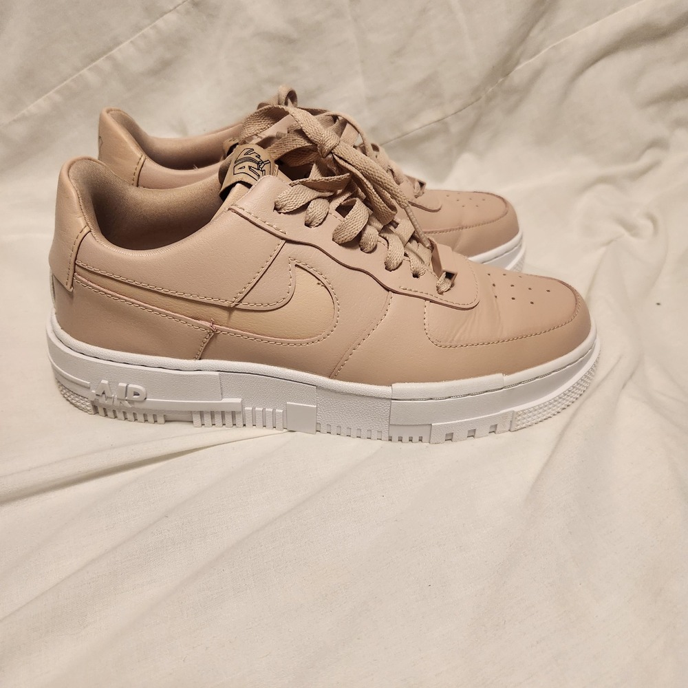 Nike Air Force 1 Pixel Particle Beige Womens Sneakers CK6649-200 Size 9
